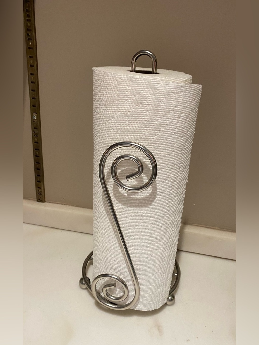 Stainless Steel Scroll Paper Towel Holder